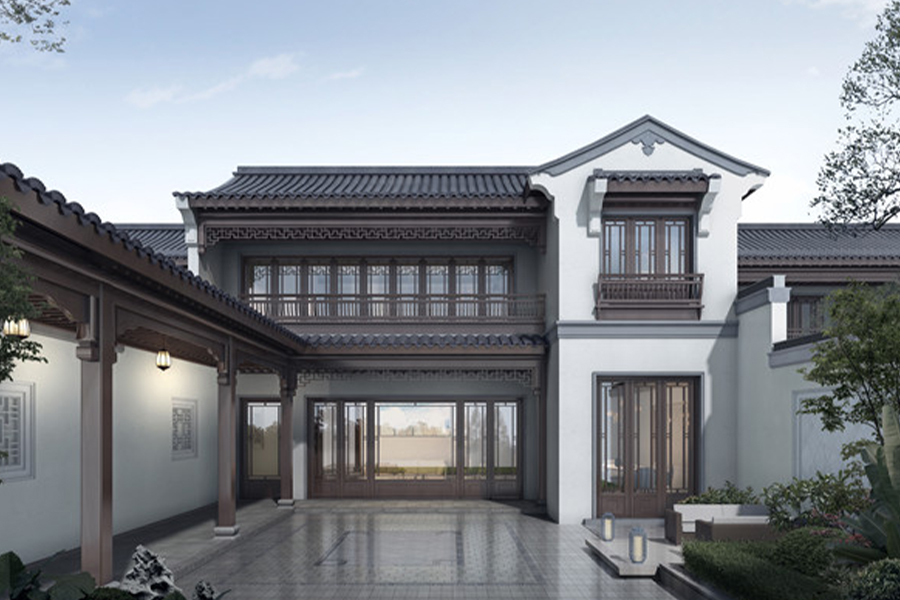 Xuancheng Muxihe Mansion – projekt aplikácie okien a dverí